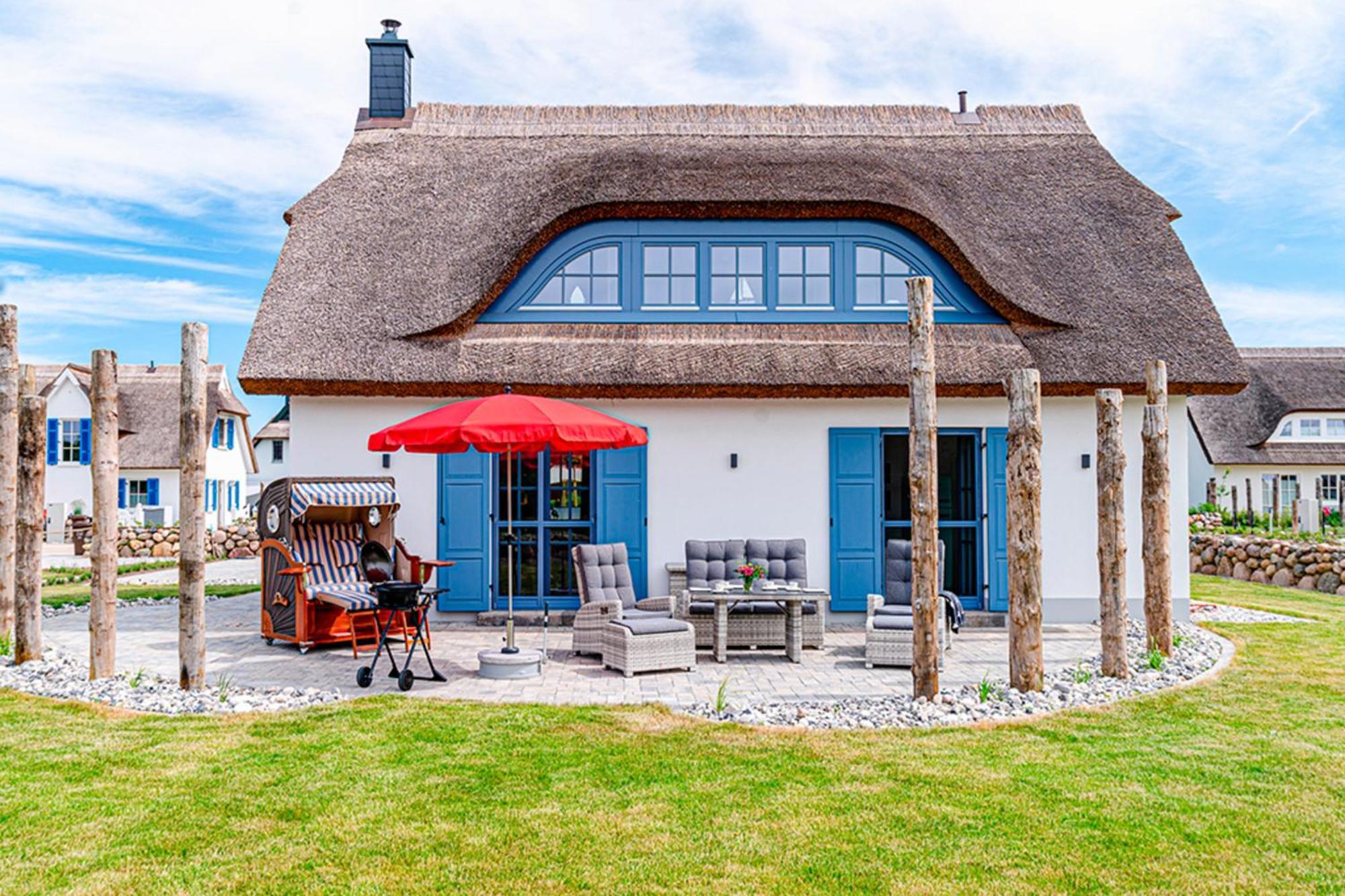 Reetdachhaus mit Sauna - D 043.005 Parow Exterior foto